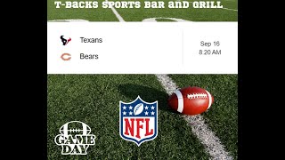 TBacks Sports Bar and Grill Sports Schedule and quesadilla special for Monday Sept 16 2024 [upl. by Seta]