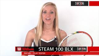 Tennis Express  Wilson Steam 100 BLX Racquet Review [upl. by Ettesoj]