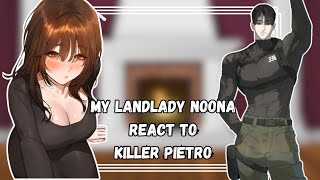 Ntr My landlady noona react to killer peter [upl. by Mages]