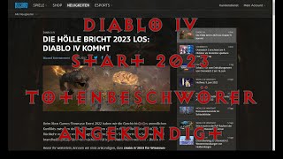 Diablo 4 Start 2023 Totenbeschwörer angekündigt [upl. by Glynnis]