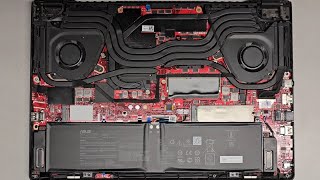 Asus ROG Zephyrus M16 GU603H Disassembly RAM SSD Upgrade Battery Motherboard Replacement Repair [upl. by Lanza]