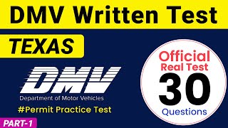 Texas DMV Written Test  DMV Written Test 2024 [upl. by Ambrosi]