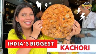 Biggest Kachori  Indian Street Food  Chawannilal Nasirabad Kachora  Rajasthan Street Food [upl. by Ednutabab22]