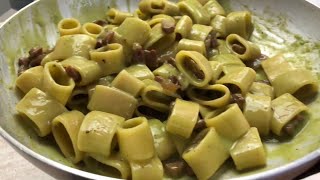 “PASTA 🍝 CON CREMA DI PISELLI E GUANCIALE LA RICETTA VELOCE E FACILE” [upl. by Nolahc]