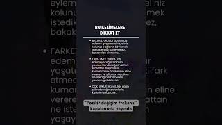 Bu kelimelere dikkat et bilinçlifarkındalık ruhsalgelişim ruhsaluyanış kişiseldönüşüm frekans [upl. by Drhcir237]