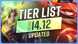 NEW UPDATED TIER LIST for PATCH 1412  League of Legends [upl. by Gnart]