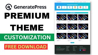 GeneratePress Premium Theme Customization  GeneratePress Tutorials in Hindi 2024 [upl. by Enale890]