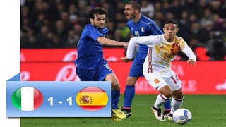 Italy vs Spain 11 Full Match Friendlies Highlights 2432016 [upl. by Elle]