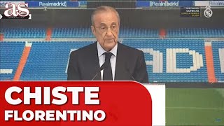 BROMA FLORENTINO PÉREZ en la presentación de KEPA CON EL REAL MADRID  Diario AS [upl. by Anthea]