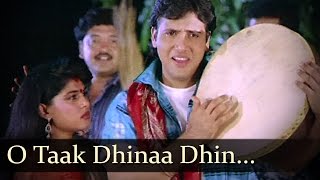 O Taak Dhinaa Dhin  Govinda  Bhanu Priya  Bhabhi  Bollywood Songs  Anu Malik [upl. by Meuser43]