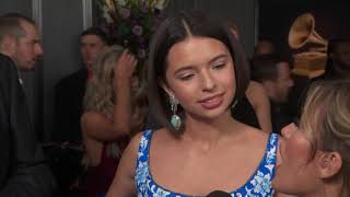 Ángela Aguilar Red Carpet Interview  2019 GRAMMYs [upl. by Nyberg]