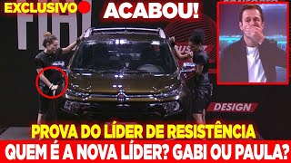 BBB19 ACABOU Prova de Resistência Fiat chegou ao FIM QUEM VENCEU QUEM É A NOVA LÍDER [upl. by Bushey]