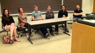 Grad SchoolMed School Panel  April 2014 [upl. by Attennod]