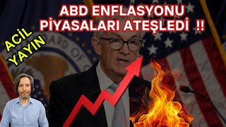 ACİL YAYIN‼️ ABD ENFLASYONU PİYASALARI ATEŞLEDİ  bitcoin altın nasdaq [upl. by Cheri]