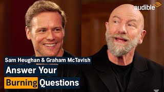 Sam Heughan and Graham McTavish Answer Questions About Clanlands Friendship and Their Worst Fears [upl. by Eittocs]