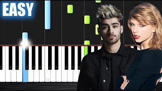 Taylor Swift ft Zayn  I Don’t Wanna Live Forever  EASY Piano Tutorial by PlutaX [upl. by Aehtna948]