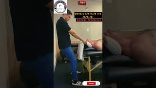 Manual traction for cervical physiotherapist9536 cervicalpain viralvideo shorts [upl. by Fanchon802]