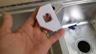 sink tap fitting in sink or granite how to avoide tap shakingi love godplumbing [upl. by Ahtekahs98]