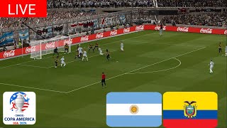 🔴LIVE Argentina vs Ecuador  COPA AMERICA 2024  Full Match Live Now [upl. by Pearline577]