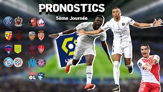 Pronostic Foot LIGUE 1  Nos 9 pronos pour la 5ème Ligue 1 Paris SaintGermain vs Nice [upl. by Erlandson]