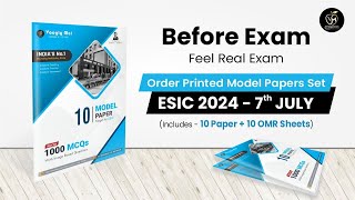 Fear the ESIC Exam Order 10 Model Papers  10 OMR [upl. by Einreb]