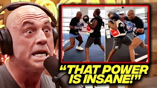 Joe Rogan REACTS To Mike Tyson LEAKED Training Footage For Jake Paul [upl. by Ikkela]