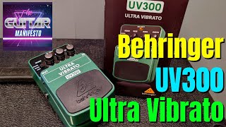 Behringer UV300 Ultra Vibrato Pedal Review [upl. by Arrimat]