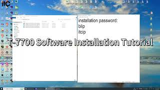 itc T7700RP V294 Software Installation Tutorial [upl. by Wildermuth]