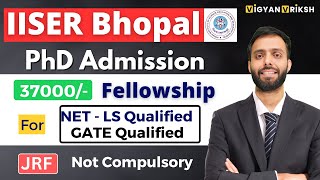 IISER bhopal PhD Admission Full details [upl. by Anitsirc23]