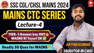 MATHS Mains CTC Series Class4 by Aryan Kumar  SSC CGLCHSL MAINS 2024 [upl. by Vickey]