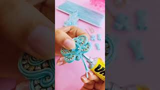 DIY Soutache diy earrings tutorial aretes handmade manualidades bisuteria diyaccessories [upl. by Kellie149]