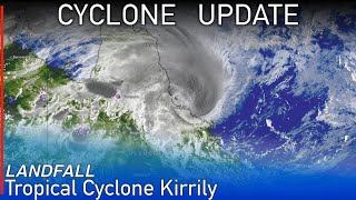 Severe Tropical Cyclone Kirrily Forecast to Make a Dangerous Category 3 Landfall Over Townsville [upl. by Olegnaid450]