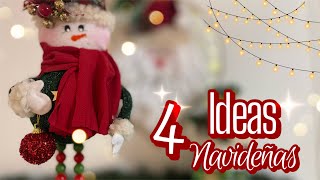 4 Manualidades Navideñas🎄 Ideas para regalar o vender  Diy Christmas  Artesanato Natalino [upl. by Ignatzia]