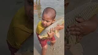 Amazing Boy Catching Fish By Hand fishing [upl. by Niletak]