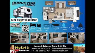 2024 FOREST RIVER SURVEYOR 202RBLE FLOORPLAN [upl. by Gregg131]