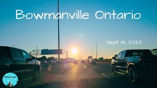 Driving to Bowmanville Ontario – Sept 14 2023 [upl. by Ahsial]