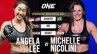 Angela Lee vs Michelle Nicolini  Full Fight Replay [upl. by Finer370]