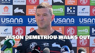 Jason Demetriou Walks Out Live [upl. by Ymrots856]