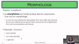 Traitement automatique des langues 28 Manipulation de textes  morphologie [upl. by Saiasi]