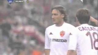 Punizione di Francesco Totti in MilanRoma [upl. by Awuhsoj]