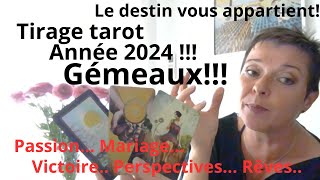 Tirage tarot lannée 2024 pour les Gémeaux [upl. by Showker]