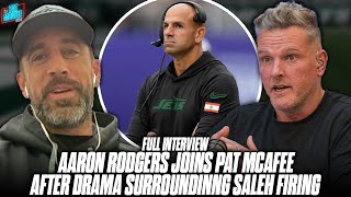 Aaron Rodgers Joins Pat McAfee After Massive Drama Around Robert Saleh Firing Full Interview [upl. by Hsizan280]