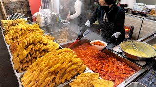 생생한 현장 Top50 대한민국 시장 떡볶이 순대 튀김 어묵 모음 Top50 tteokbokki and fried foods in the best market Korea [upl. by Lrat]