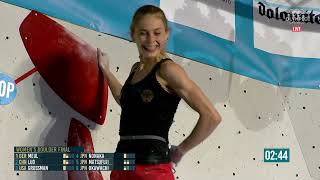 Recap Boulder Finals Women  Brixen  IFSC Worldcup 2022 [upl. by Dorsman]