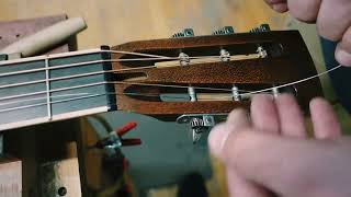 Mule School How to restring your slot headstock [upl. by Arotal312]