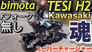 世界限定250台｢フロントフォーク無し⁈｣bimota TESI H2ビモータKawasakiスーパーチャージャー [upl. by Ayardna]