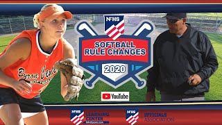 2020 NFHS Softball Rules Changes [upl. by Brackely]