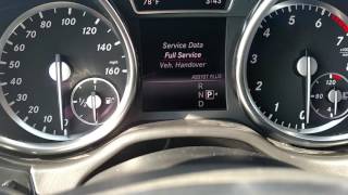 2015 Mercedes ML400 Service reset [upl. by Nnylecyoj]