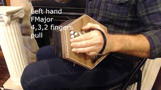 How to Play 20 Button Anglo Concertina  Lesson 3 Melody and Accompaniment  King Pharim [upl. by Mauer]