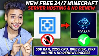 New Free 247 Minecraft Hosting  How To Make Free 247 Minecraft Server  Space X Hosting [upl. by Yelsa]